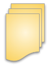 Drawing of a stack of documents.